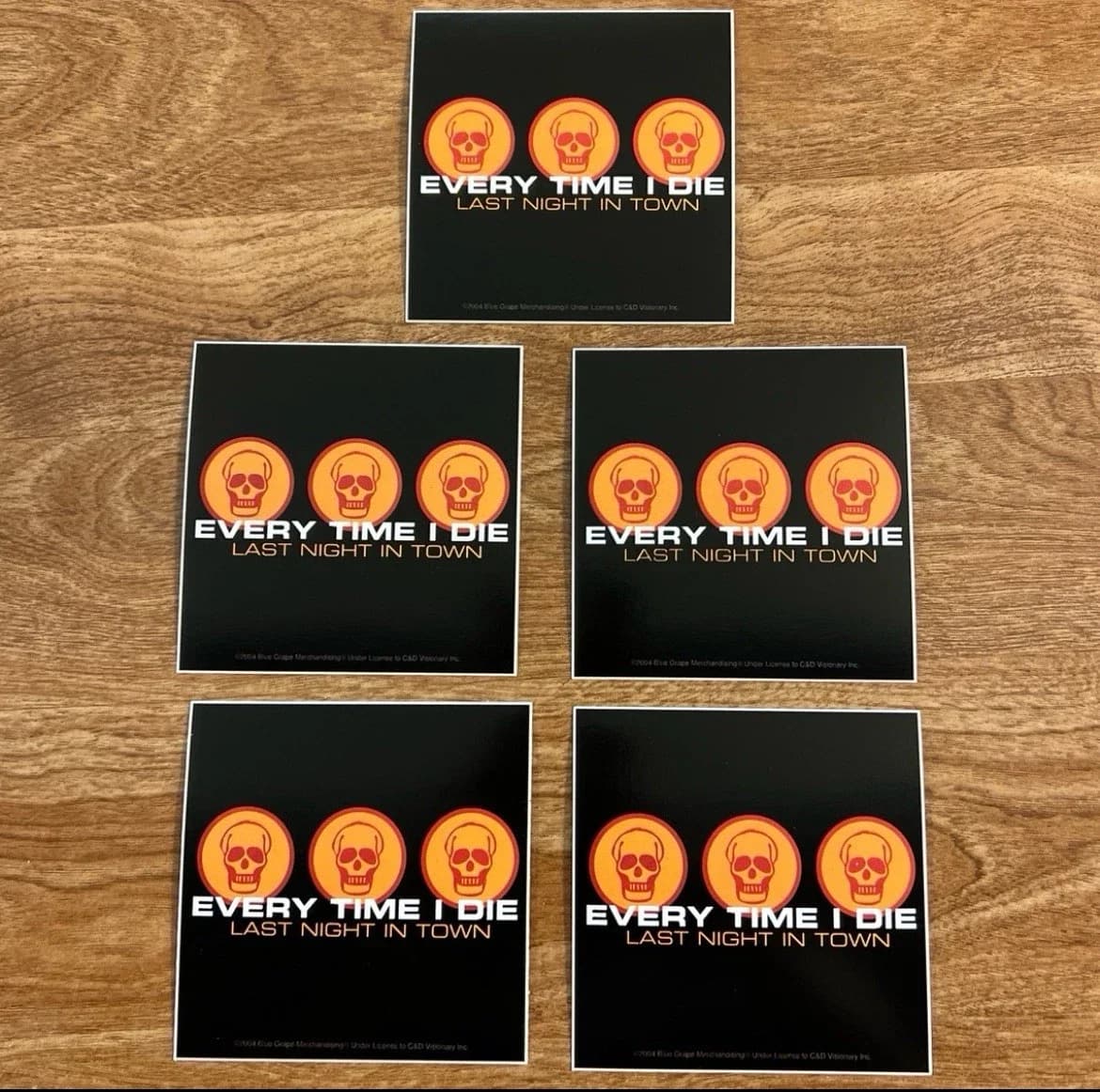 Every Time I Die - Last Night in Town Sticker Pack (2004)